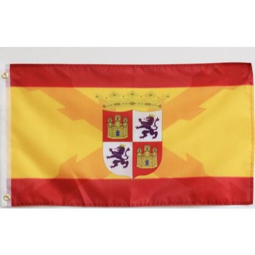 Spanish historical band and de la Cruz de Boguña of Castile 3x5FT 150X90CM Polyester Banner Brass Grommets For Decoration