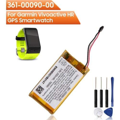 Original Replacement Battery 361-00090-00 For Garmin Vivoactive HR GPS Smartwatch Battery 200mAh