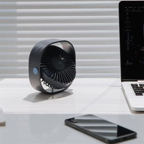 Mini USB Charging Fan Portable Handheld Air Cooling Fan with LED Night Light for Outdoor Home Use