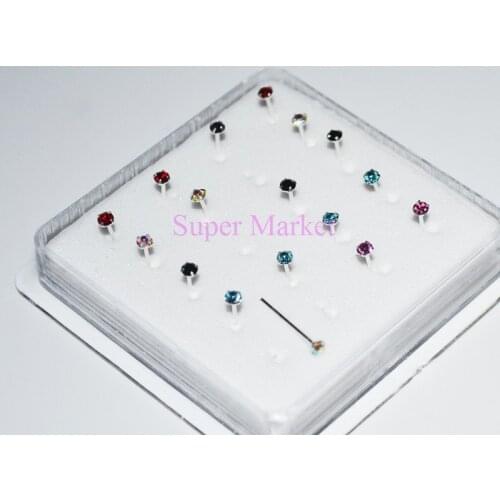 925 Sterling Silver Multicolour Earring Stud Nail Ear Ring fashion Nail 40pcs Free Shipping Promotional Gift