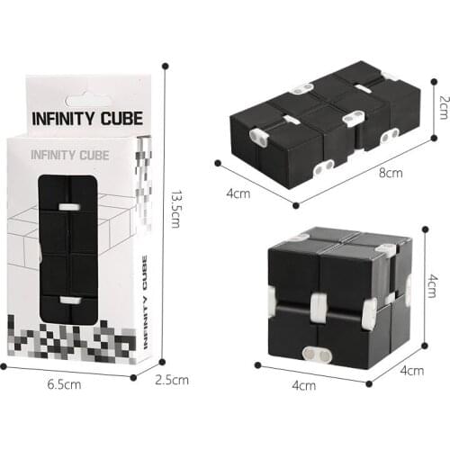 Spot Unlimited Magic Cube Flip Pocket Magic Cube Infinite Block Creative Decompression Toys for Children 3d Puzzle Free Mail