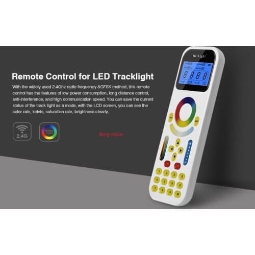 LED Remote Control FUT090 2.4GHz with LCD Screen Max 99 Zones Control for Mi.Light LED Tracklight