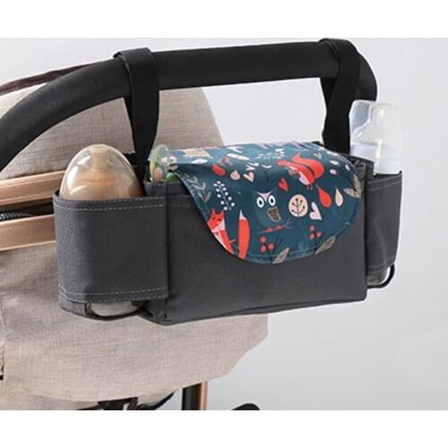 Universal Buggy Baby Pram Organizer Bottle Holder Multipurpose Baby Stroller Accessory Stroller Caddy Storage Bag Mummy Bag