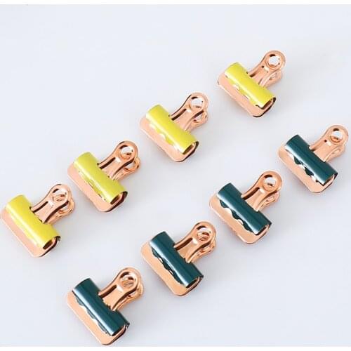 6pcs 32mm Metal Bulldog Grip Clips Food Bag Sealing Clamp File Ticket Binder Photo Money Organizer Kitchen Office School H0505