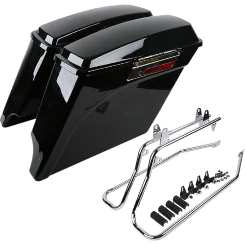 Motorcycle Hard Saddlebags Saddle Bag Conversion Brackets For Harley Softail 1986-2013