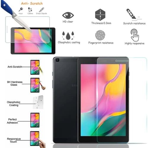 1PC Tempered Glass for Samsung Galaxy Tab A 8.0 2019 T290 T295 Waterproof Protective Flim Anti-fingerprint Tablet Tempered Glass