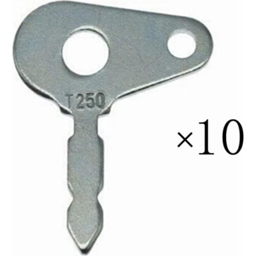 10pc for Lucas T250 Excavator Key Grader Dozer Ford key