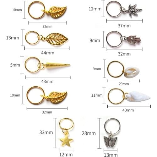 5-50pcs/bag Silver Metal Hair Rings Braid Dreadlocks Bead Hair Cuffs Dread Tube Charm Dreadlock Hair Accessories Extension