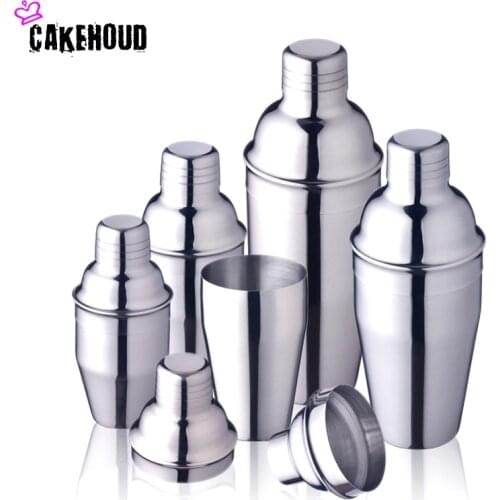 CAKEHOUD 250 Ml/350 Ml/550 Ml/750 Ml Stainless Steel Cocktail Shaker Cocktail Mixer Wine Martini Drinking Boston Drink Shaker