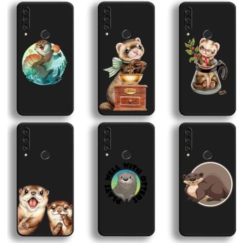NBDRUICAI Cute Cartoon Otter Phone Case Huawei Y6P Y8S Y8P Y5II Y5 Y6 2019 P Smart Prime Pro