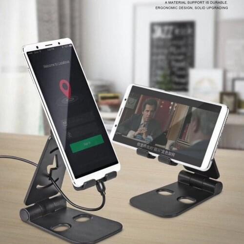 Phone Holder Stand For IPhone 11 Xiaomi Mi 9 Phone Holder Foldable Mobile Phone Stand Desk For IPhone 7 8 X XS High Quality