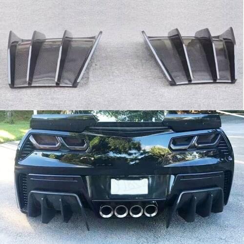 Carbon Fiber Rear Bumper Diffuser FRP Prime Rear lip Spoiler for Chevrolet Corvette C7 2014-2017
