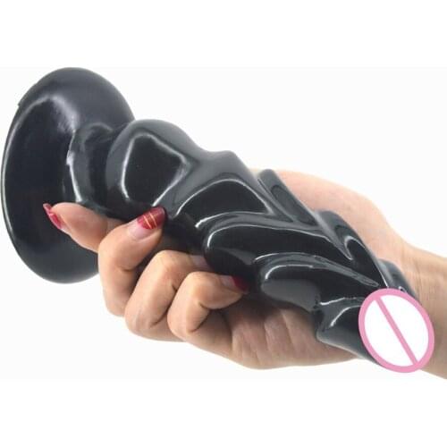 Animal Dog Dildos Curved Strong Suction Fake Penis Ribbed Dick Extreme Stimulate G-spot Anal Dildo Sex Toys For Women Sex Shop