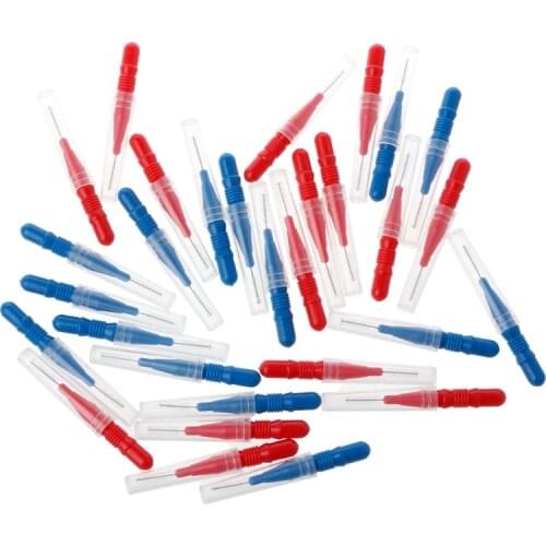 30/50Pcs Clean Tooth Floss Head Hygiene Dental Interdental Brush Toothpick Care