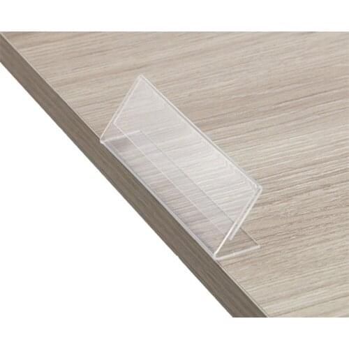 Picture Clear Frame Name Card Price Tag Display Stand Label Holder Showcase Jewelry Price Tag Clip Paper Sign Rack