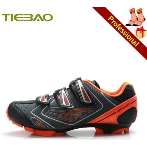 Tiebao Mountain Bike Shoes Racing Bicycle Training Sport Sneakers Ladies Self-locking Breathable Non-slip Riding Bicycle Shoes