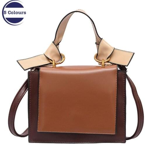 New Small Bag Women 2019 New Tide Wild Shoulder Fashion Convenient Texture Retro Small Square Bag Personality Handbag Stitching