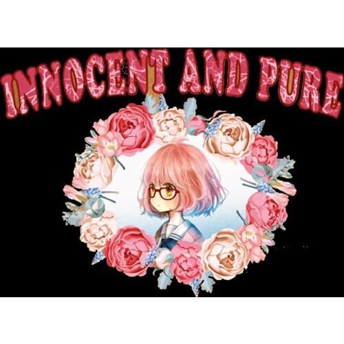 Fashion Patches For Clothes Flower Girls Thermal Stickers For Clothes DIY Heat Transfer Anime Lady Patches Iron On Transfer