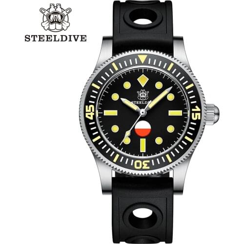 New Arrival STEELDIVE SD1952T Hygrometer Mechanical Watch Super Two Color Luminous Japan NH35 300M Waterproof Mens Diving Watch