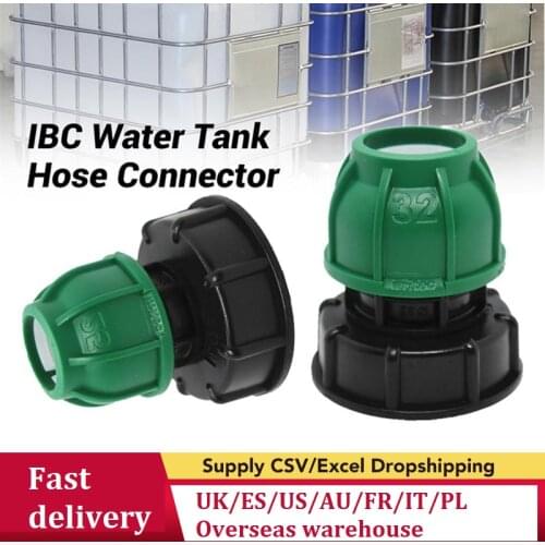 1pcs 20/25/32mm IBC Tank Adapter IBC Adapter Water Tap Connectors Garden Water Tank Hose Connector Perfect Accessory