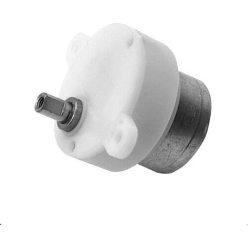 DC 6V JS30-300 DC Gear Motor Electric Motor, High Torque Gear Motor Geared Box Low Speed 5RPM 6RPM 100RPM Mute Hobby