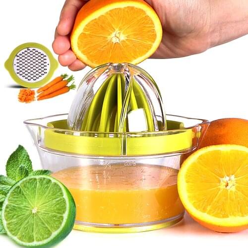 Manual Juicer Multifunctional Lemon Squeezer Orange Citrus Juicer With -in Measuring Cup Vegetable Fruit Hand Juicer