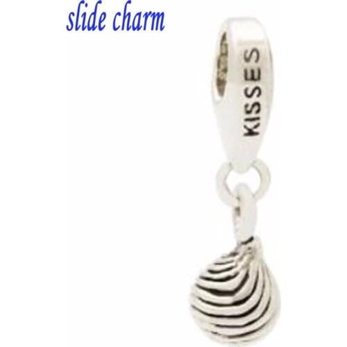 Slide charm Free shipping Valentines chocolate personality charm pendants Bead fit Pandora bracelets charm bracelets and