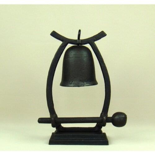 Antique Cast Iron Desk Bell Hanging Metal Handbell Decoration Craft Ornament Gift Accessories for Home and Classroom Decoration