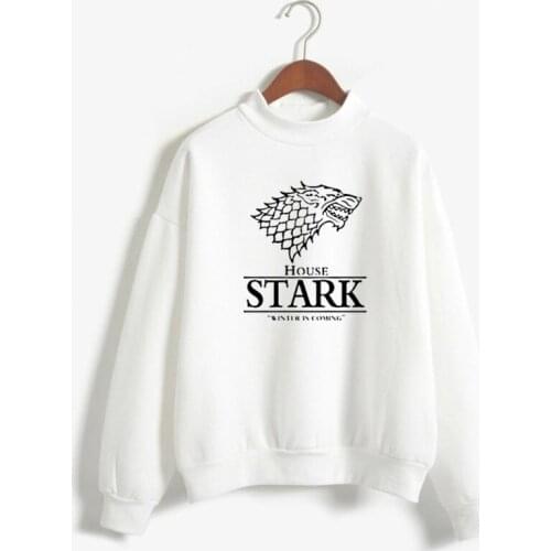 Stark sweatshirt Raglan Sweatshirt Girl House Stark Ice and Fire Song Winter Coming Unisex Sportswear Power Game Sweatshirt