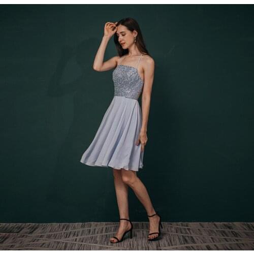 Bridesmaid evening dress womens banquet 2021 new fairy temperament sister dress slim Performance Summer backless sexy20-301039