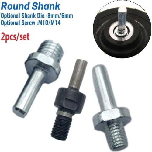 2Pcs M10/M14 6/8mm Screw Spindle Drill Connecting Rod For Auto Car Polish Wax Foam Sponge Pad Polisher Wire Brush Adapter Accs