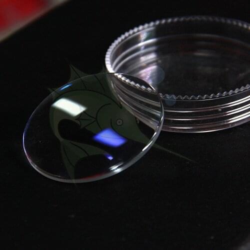 High End Blue light Single Demo Curved Watch Glass Replacement Part 1.5mm edge-thickness Concave Watch Glass Part for Watchmaker