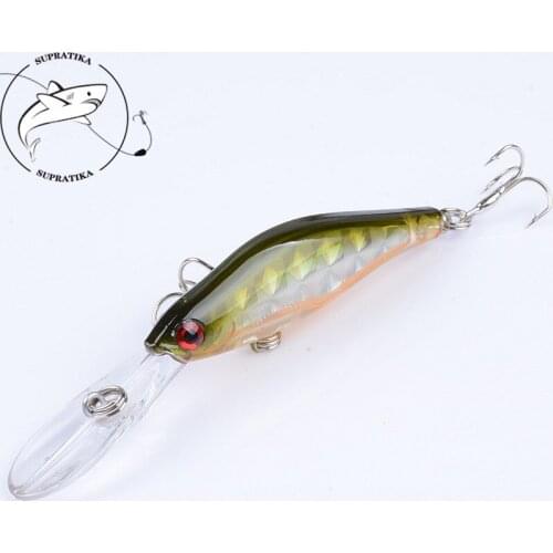 1Pcs 9.5cm/7.1g Laser Minnow Fishing Bait Long Lip Wobbler Hard Bait Crankbaits ABS Artificial Lure For Bass Pike Fishing Tackle