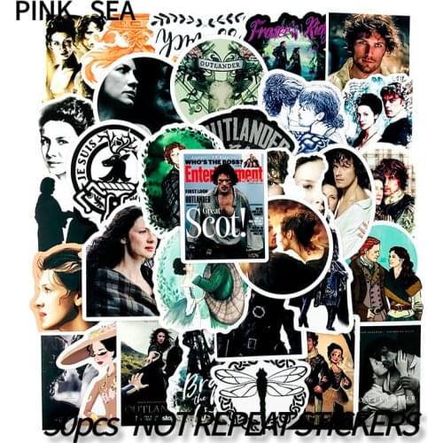 10/30/50Pcs/Set Cartoon Waterproof American TV Series Outlander Season Stickers For Fridge Motorcycle Skateboards DIY Toy