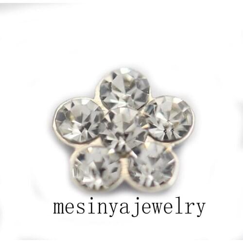 10pcs April birthday flower floating charms for glass locket Min amount $15 per order mixed items, FC-955