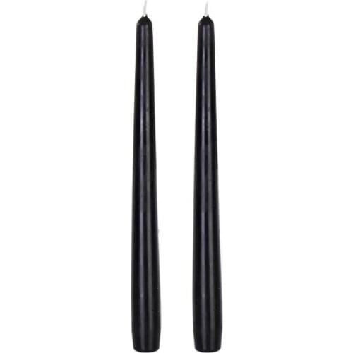 2 Pieces Candlestick Candles Black Candlestick Candle