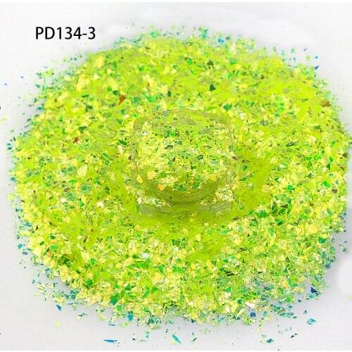 200g/Bag Holographic Highlight Glitter Shimmering Irregular Fragment Sequins Gradient Opal Nail Glitter Flakes 3D Nail Art Decor