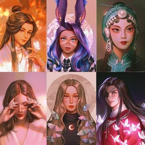 5D DIY Girl Portrait Diamond Embroidery Painting Home Decoration Art Hanging Painting Kit Round Square Diamond Painting