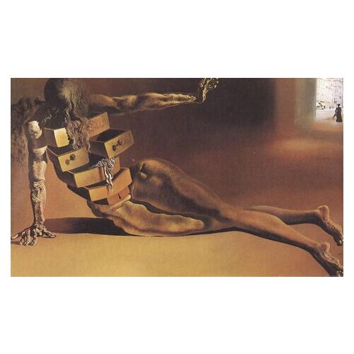 Anthropomorphic Desk - Salvador Dali Art Film Print Silk Poster Home Wall Decor 24x36inch