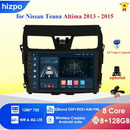 Autoradio 2din Android10 car multimedia player for For For Nissan Teana Altima car radio GPS navigation WiFi Bluetooth 4G stereo