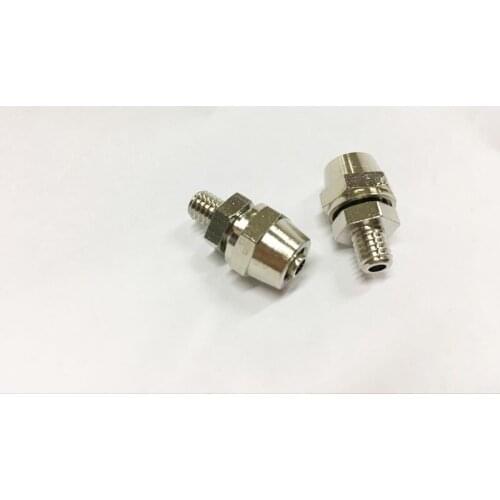 Free shipping brass quick connectors for 6mm hose and M6" thread direction type pipe fitting,copper fitting