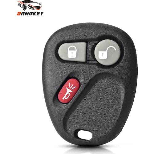 Dandkey Remote Car Key Shell Case 3 Buttons Fob For Chevrolet Suburban Pontiac Torrent Saturn Buick Rainier GM Keyless Entry