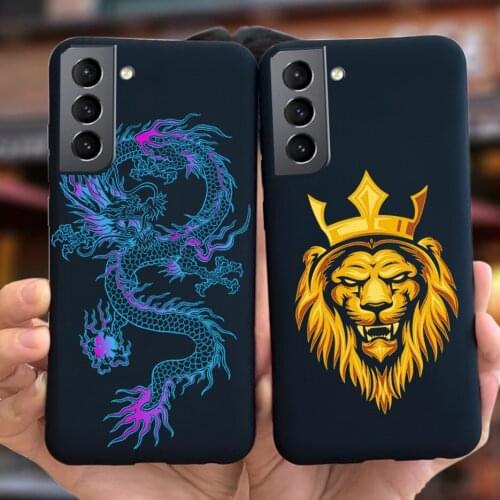For Samsung S21 S21+ Case Soft TPU Fundas For Samsung Galaxy S21 Plus 5G Cool Fashion Dragon Covers For Samsung S 21 S21+ Bumper