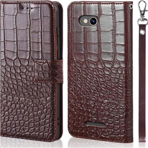 Phone Case for Sony Xperia E4G 2033 E2003 E2053 E2006 Case Wallet Crocodile Texture Leather Book Design Phone Coque Capa With