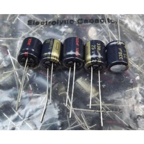1pc FC Series 330uF/25V Electrolytic Capacitors Hi-Fi Audio 105 Deg.C