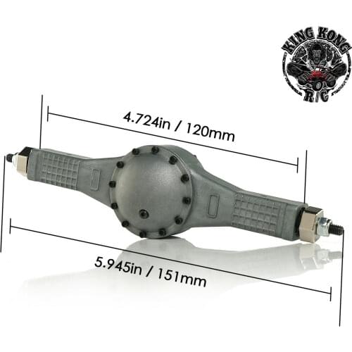 120mm Diff Metal Power Rear Axle for 1/12 RC ZIS-150/CA10/Tamiya Tractor Truck