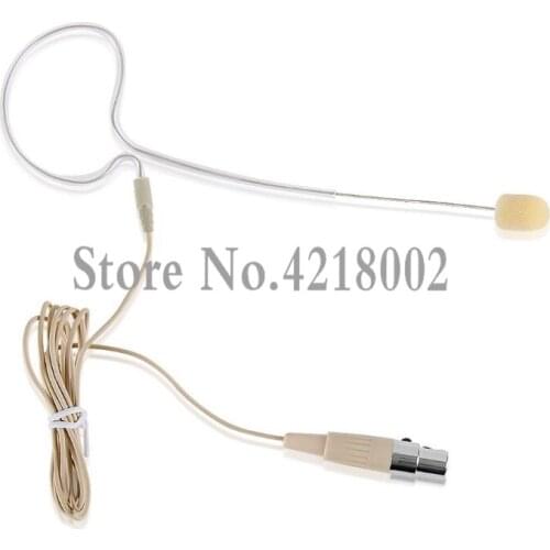Skin In Ear Microphone Portable Omnidirectional Wired Headset Voice Audio Condenser Mic with 4 Pin Mini XLR For Shure System