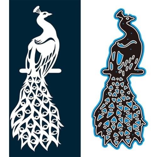 Peacock Metal Cutting Dies Stencil Scrapbooking DIY Album Stamp Paper Card Embossing Decoration 449E