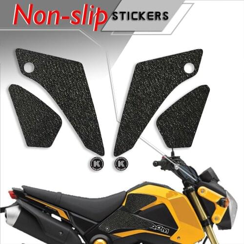 Motorcycle tank grip fuel tank traction pad side knee grip friction protector sticker for HONDA 2014-2015 GROM 2014-2015 MSX125