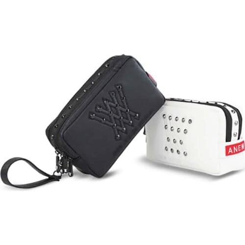 New ANEW Golf bag High quality Golf Ball Marker Key Handbag 2 colors Small Wallet Outdoor Sports Two Zipper Pockets